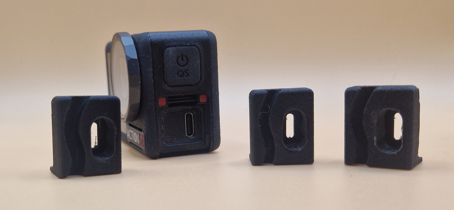 DJI Osmo Action 4 & 5 Pro – Pass-Through USB Cable Door + Port Plugs