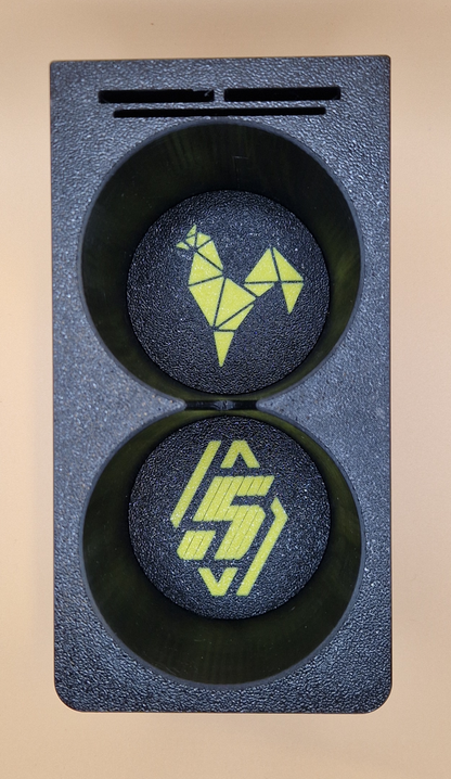 Renault 4 and 5 interior cup holder with removable logo options