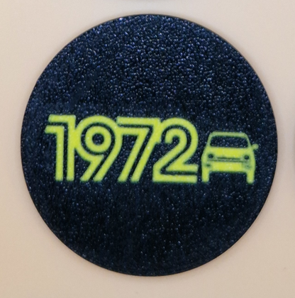 Cup Holder with Interchangeable Logos for Renault 5