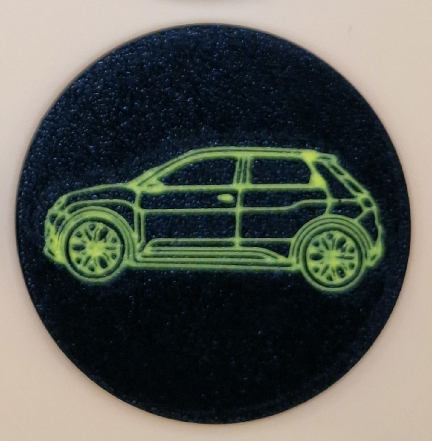 Cup Holder with Interchangeable Logos for Renault 5